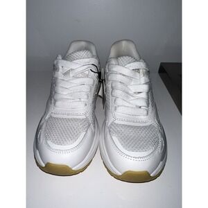 (7/N)Zara White Sneakers Womens Trainer Shoes Size  4 NWT